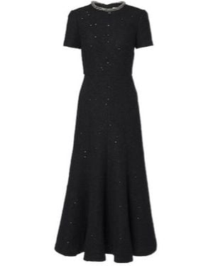 Roland Mouret Embellished Boucle Dress - Black