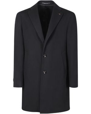Tagliatore Colorado Long Sleeved Single-Breasted Coat - Blue