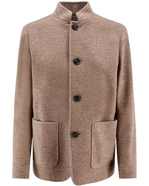 Loro Piana Button-Up Coat - Brown