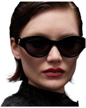 Gucci Cat-Eye Frame Sunglasses - Black