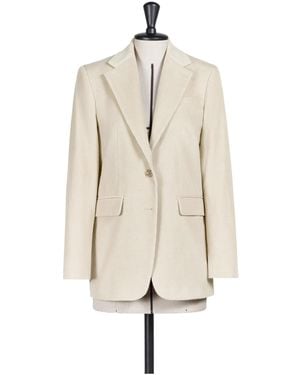 Max Mara Kuban Single-Breasted Jacket - Natural