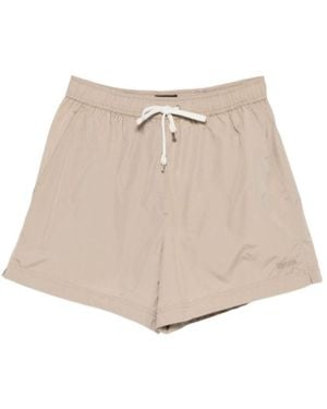 ZEGNA Drawstring Swim Shorts - Natural