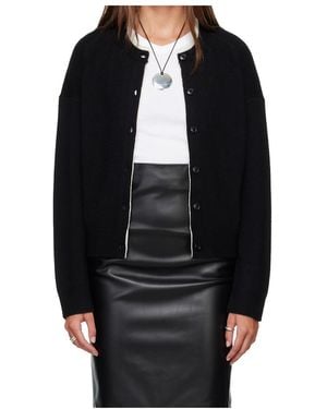 Loulou de Saison Logo-Embroidered Cardigan - Black