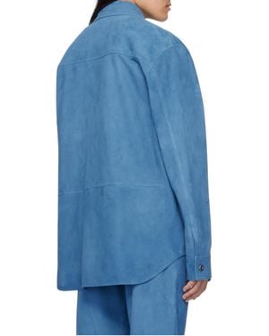 Bottega Veneta Corduroy Long Sleeve Shirt - Blue