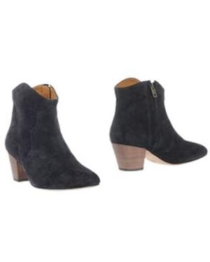 Isabel Marant Stylish Versatile Matte Ankle Boots - Black