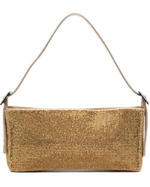 Benedetta Bruzziches Your Best Friend Zipped Shoulder Bag - Metallic