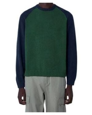 Stussy Colorblocked Raglan Crew in Red for Men | Lyst