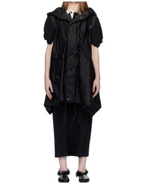 Sacai Quilted Hooded Vest - Black