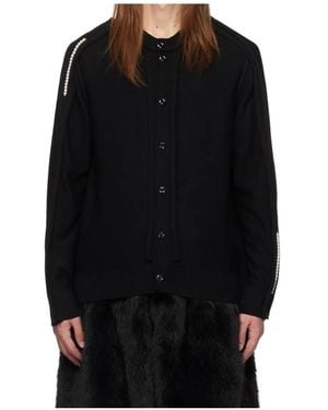 Simone Rocha Long-Sleeved Cardigan - Black