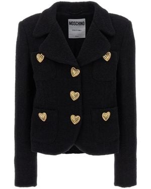 Moschino Heart-Motif Blazer - Black