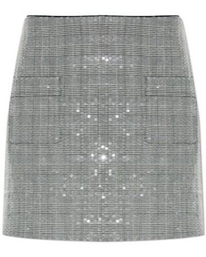 Zadig & Voltaire Jamie Straight Hem Sequined Skirt - Grey
