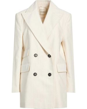 MAX&Co. Double-Breasted Suit Jacket - White