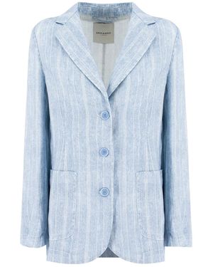 ERMANNO FIRENZE Striped Blazer - Blue