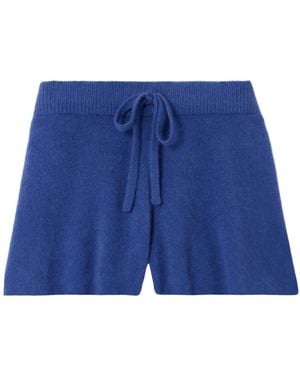 The Elder Statesman Solid Colour Casual Shorts - Blue
