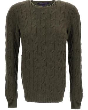 Ralph Lauren Cable-Knit Crewneck Jumper - Green