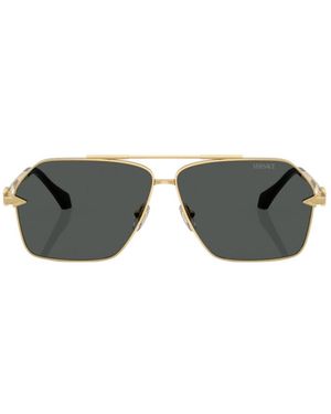 Versace Eyewear Pilot-Frame Sunglasses - Multicolour