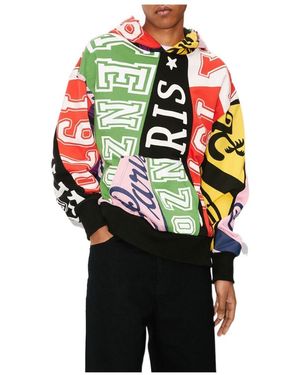 KENZO Flag Long-Sleeved Hoodie - Multicolour
