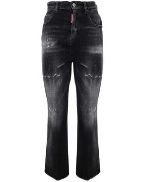 DSquared² Flared Distressed Jeans - Black