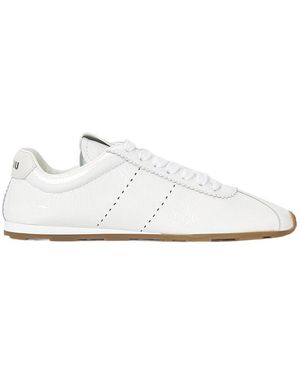 Miu Miu Plume Bleach Trainers - White