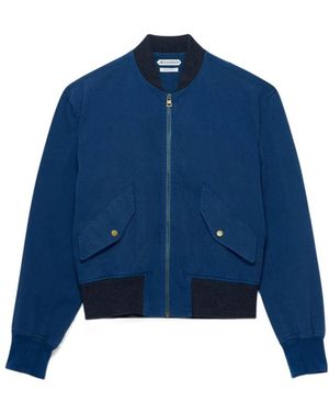JW Anderson Jw Anderson Zip-Up Bomber Jacket - Blue