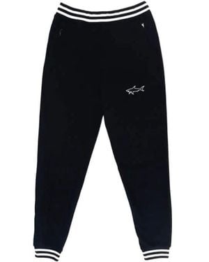 Paul & Shark Logo Casual Joggers - Black