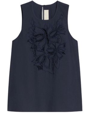 iBlues Embroidered Top - Blue