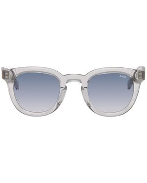 A.P.C. Les Lou Full-Rim Sunglasses - White