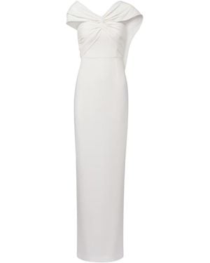 Roland Mouret Bridal Asymmetric Cady Gown - White