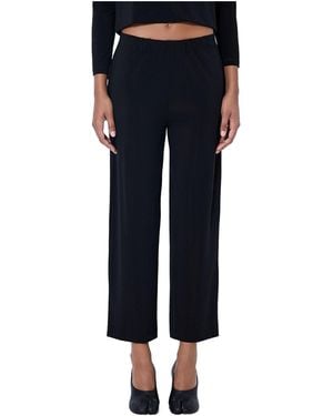Issey Miyake Elasticated Waist Trousers - Blue