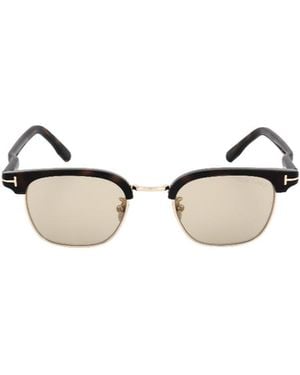 Tom Ford Half Frame Sunglasses - Metallic