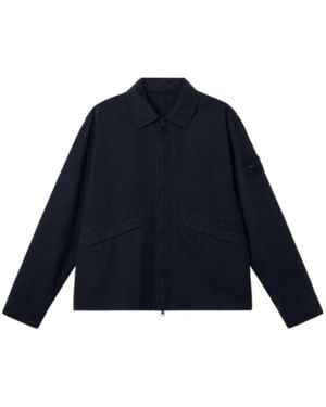 Stone Island Comfort-Fit Zip-Up Overshirt With Pockets - Blue