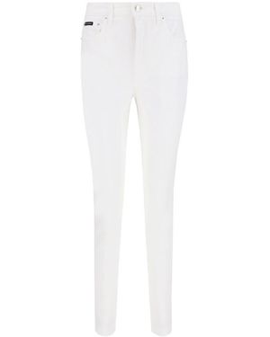 Dolce & Gabbana Low Rise Skinny Jeans - White