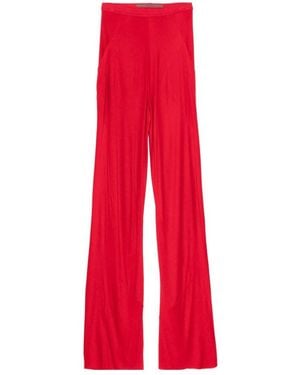 Rick Owens Bias Panelled Trousers - Red