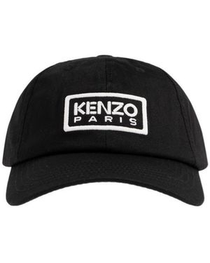 KENZO Logo Patch Baseball Cap - Black