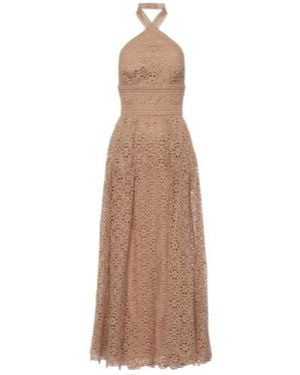 Elie Saab Midi Dress - Natural