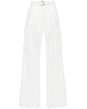 ERMANNO FIRENZE Belt Loops Slacks - White