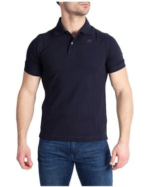 K-Way Amedee Stretch Pique Polo Shirt - Blue