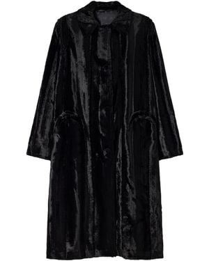 Blazé Milano Wooly Velvet Coat - Black