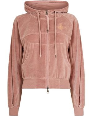 Vivienne Westwood Zippered Hooded Sweatshirt - Pink