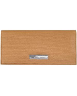 Longchamp Roseau Textured Leather Wallet - Multicolour