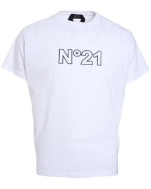 N°21 Short-Sleeved Crewneck T-Shirt - White