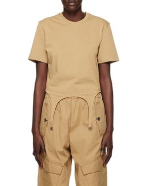 Dion Lee Organic Cotton Garter T-Shirt - Multicolour