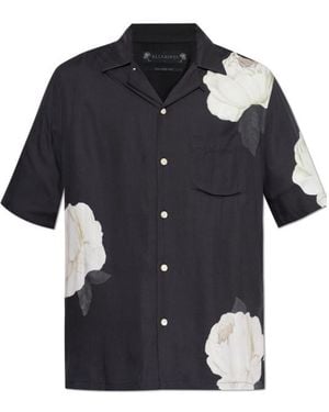 AllSaints Alberic Short-Sleeved Shirt - Blue