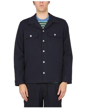 Howlin' Long-Sleeved Button-Up Shirt - Blue