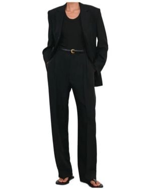 Wardrobe NYC Buttoned Notch-Lapel Blazer - Black