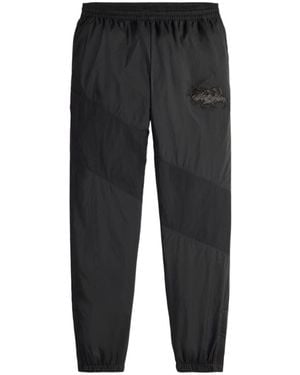 Polo Ralph Lauren Paneled Embroidered Pants - Black