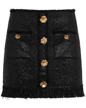 GIUSEPPE DI MORABITO High-Waisted Mini Skirt - Black