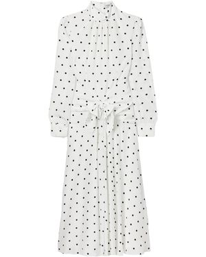 Alessandra Rich Long-Sleeved Dress - White
