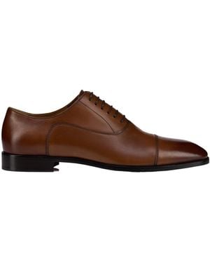 Christian Louboutin Greggory Leather Oxford Shoes - Brown