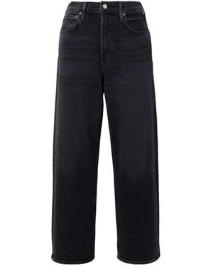 Agolde High-Waist Wide-Leg Denim Trousers - Blue